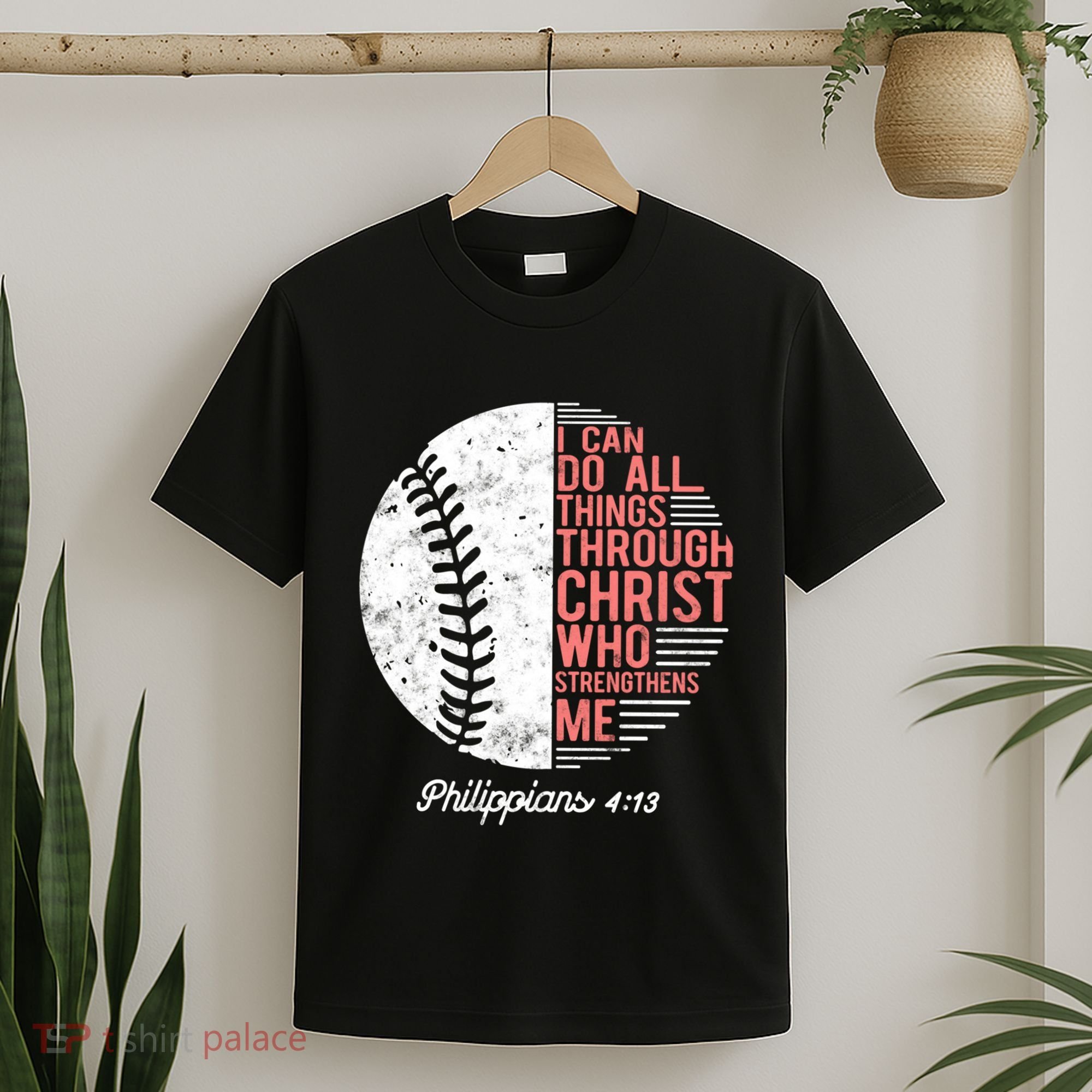 Christian Baseball I Can Do All Things Philippians T-Shirt