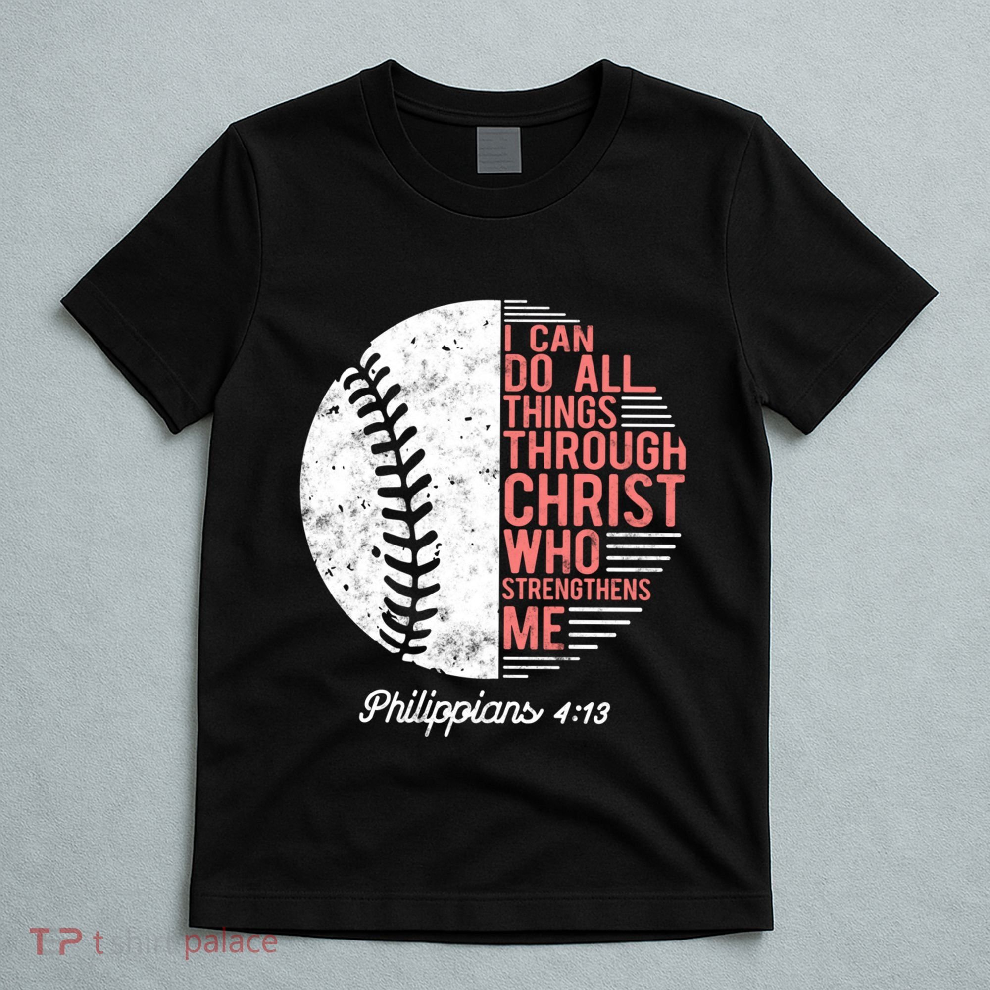 Christian Baseball I Can Do All Things Philippians T-Shirt