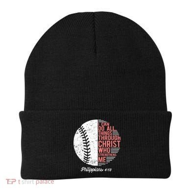 Christian Baseball I Can Do All Things Philippians Beanie