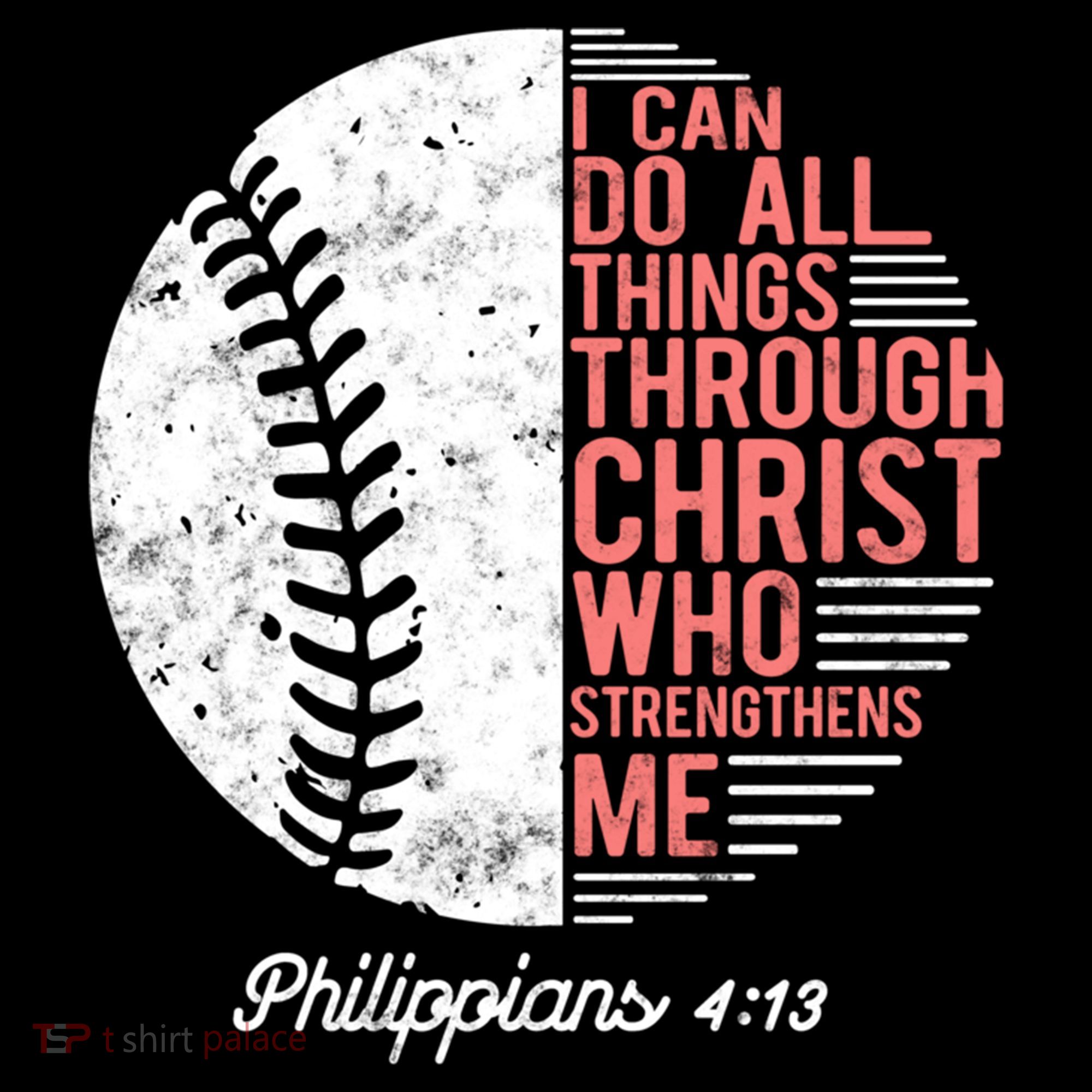 Christian Baseball I Can Do All Things Philippians Women's Hoodie