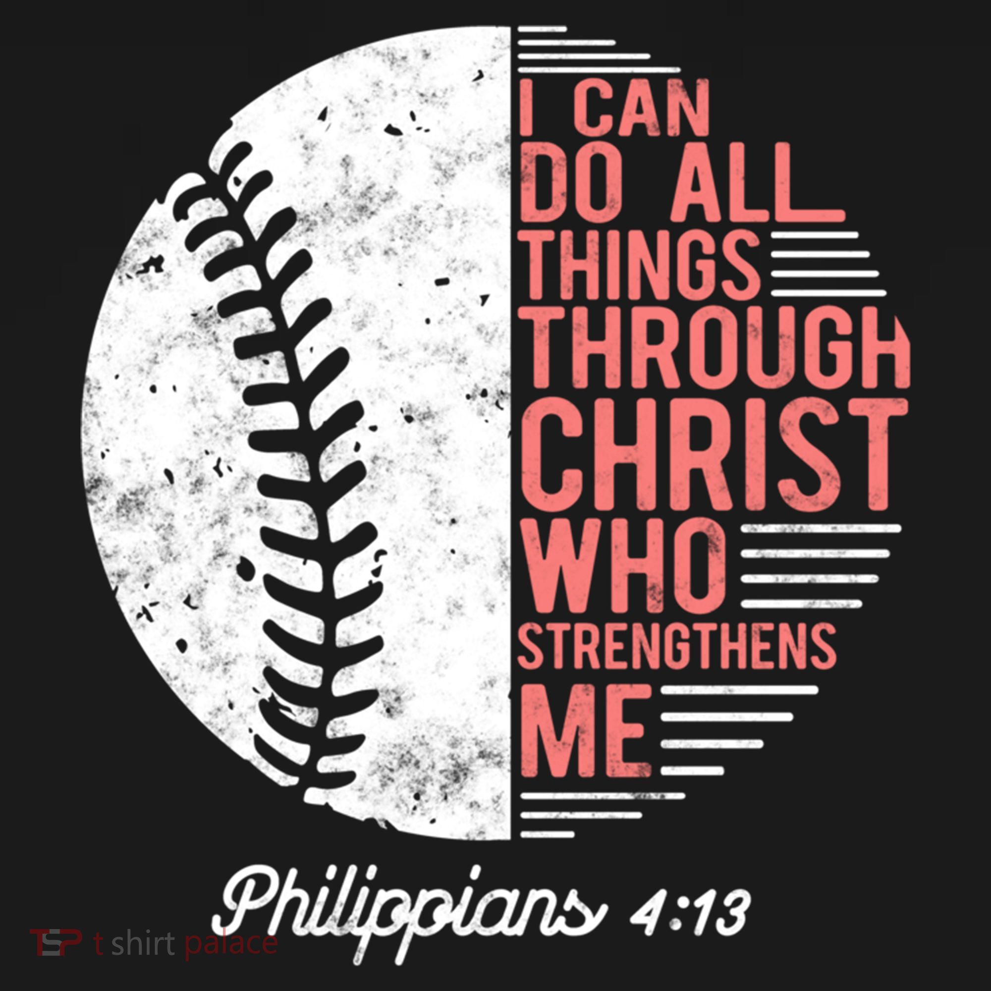 Christian Baseball I Can Do All Things Philippians Mousepad