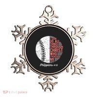 Christian Baseball I Can Do All Things Philippians Ornament thumb 0