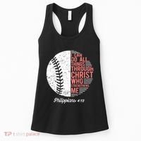 Christian Baseball I Can Do All Things Philippians Women's Tank Top thumb 0