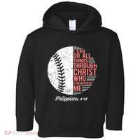Christian Baseball I Can Do All Things Philippians Toddler Hoodie thumb 0