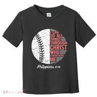 Christian Baseball I Can Do All Things Philippians Toddler T-Shirt thumb 0