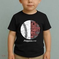 Christian Baseball I Can Do All Things Philippians Toddler T-Shirt thumb 2