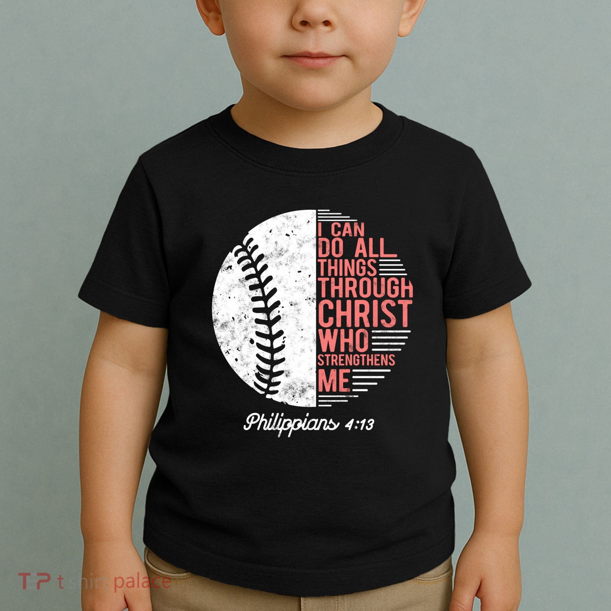 Christian Baseball I Can Do All Things Philippians Toddler T-Shirt