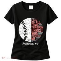Christian Baseball I Can Do All Things Philippians Women's T-Shirt thumb 0