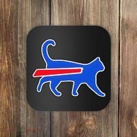 Cat Bills Is Funny Football Team Meme Coaster thumb 0