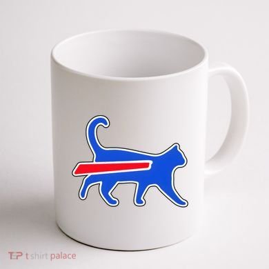 Cat Bills Is Funny Football Team Meme Coffee Mug back