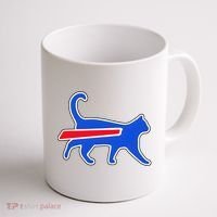 Cat Bills Is Funny Football Team Meme Coffee Mug thumb 1