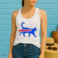 Cat Bills Is Funny Football Team Meme Women's Tank Top thumb 2