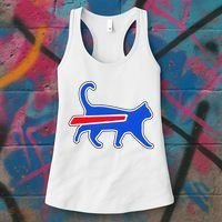 Cat Bills Is Funny Football Team Meme Women's Tank Top thumb 3