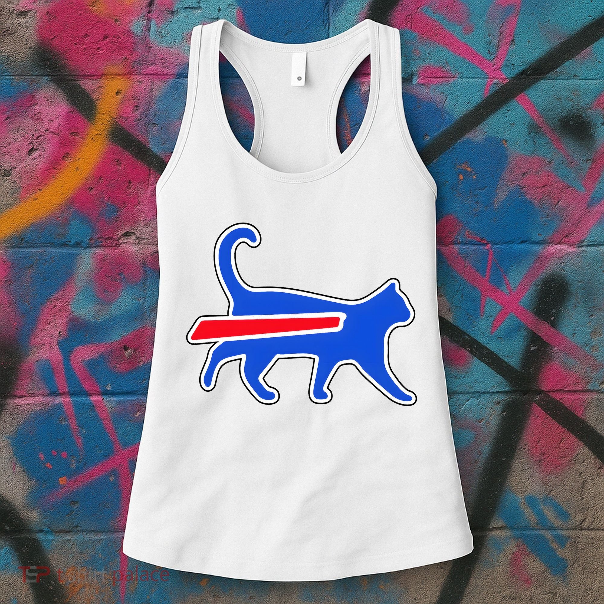 Cat Bills Is Funny Football Team Meme Women's Tank Top