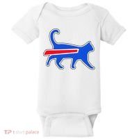 Cat Bills Is Funny Football Team Meme Baby Bodysuit thumb 0