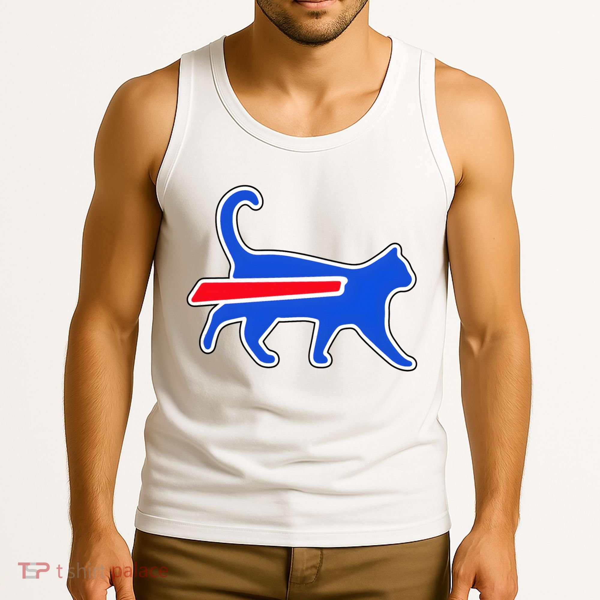 Cat Bills Is Funny Football Team Meme Tank Top