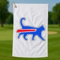 Cat Bills Is Funny Football Team Meme Golf Towel thumb 1