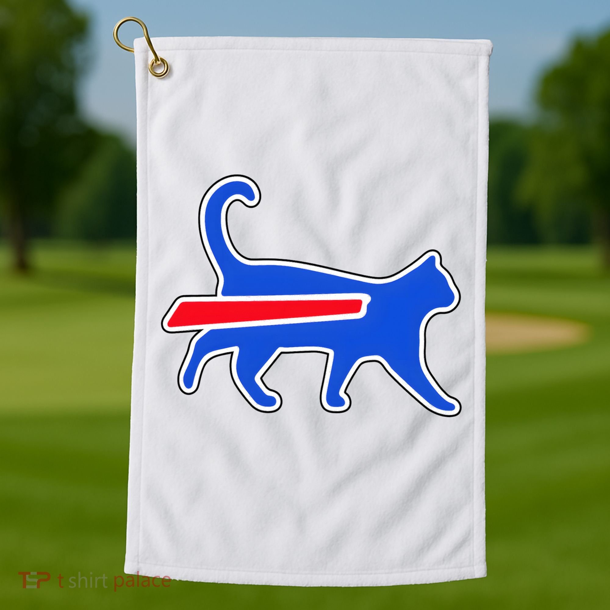 Cat Bills Is Funny Football Team Meme Golf Towel