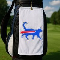 Cat Bills Is Funny Football Team Meme Golf Towel thumb 2