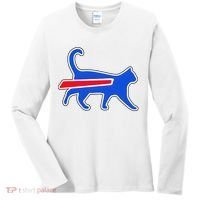 Cat Bills Is Funny Football Team Meme Women's Long Sleeve Shirt thumb 0