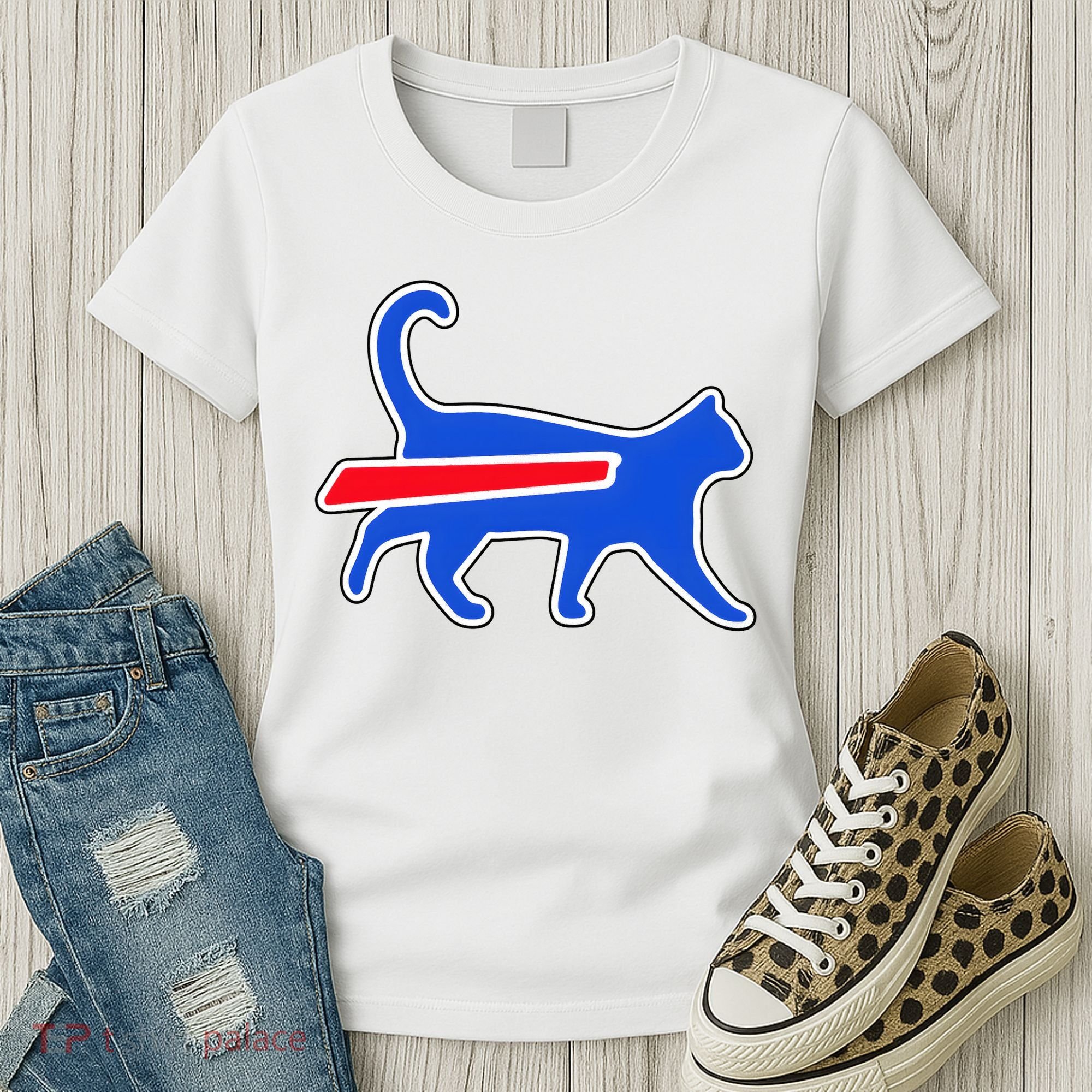 Cat Bills Is Funny Football Team Meme Women's T-Shirt