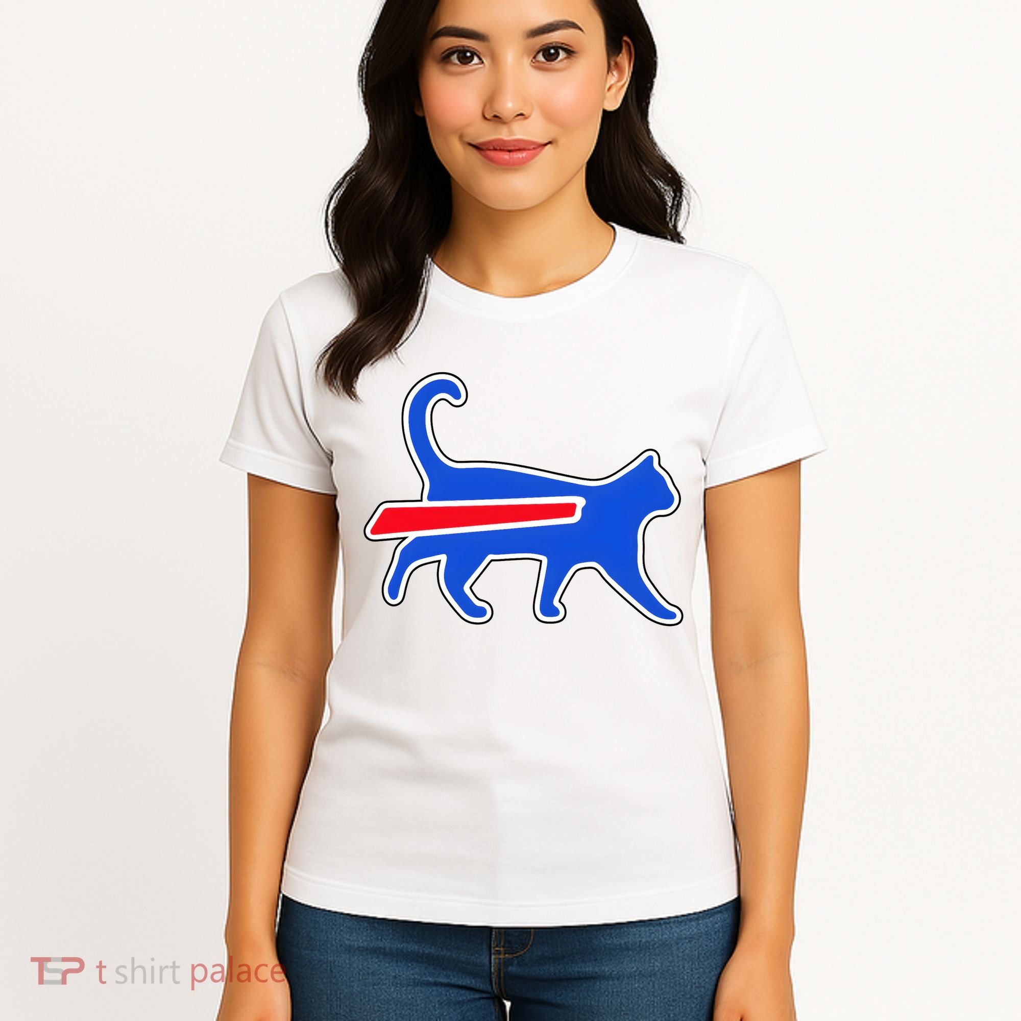 Cat Bills Is Funny Football Team Meme Women's T-Shirt