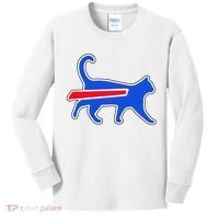 Cat Bills Is Funny Football Team Meme Kids Long Sleeve Shirt thumb 0