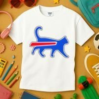Cat Bills Is Funny Football Team Meme Kids T-Shirt thumb 3