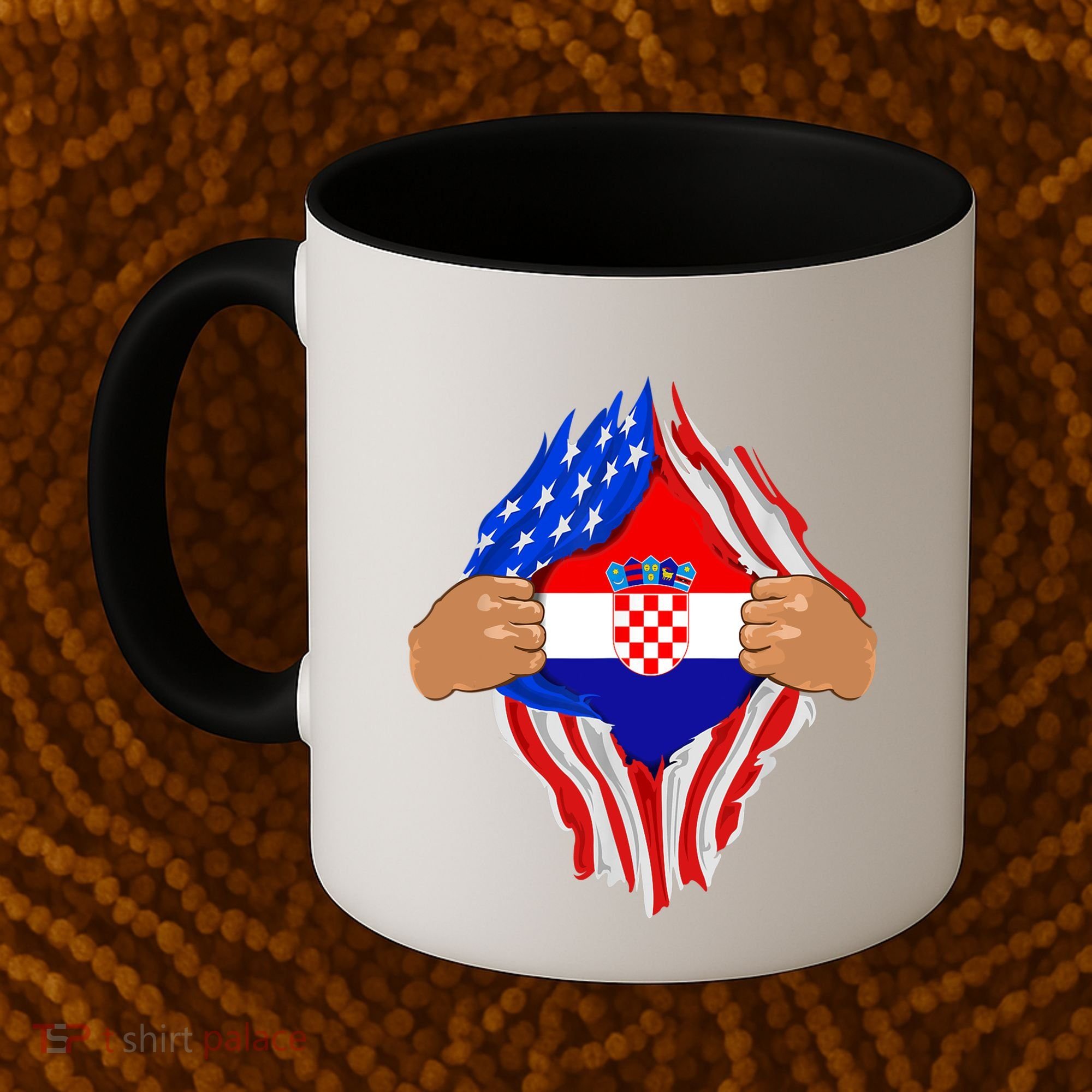 Croatian Blood Inside Me | Croatia Flag Gift Coffee Mug