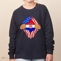 Croatian Blood Inside Me | Croatia Flag Gift Women's Sweatshirt thumb 0