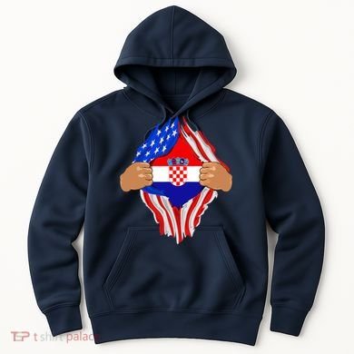 Croatian Blood Inside Me | Croatia Flag Gift Hoodie