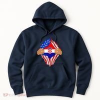 Croatian Blood Inside Me | Croatia Flag Gift Hoodie thumb 0