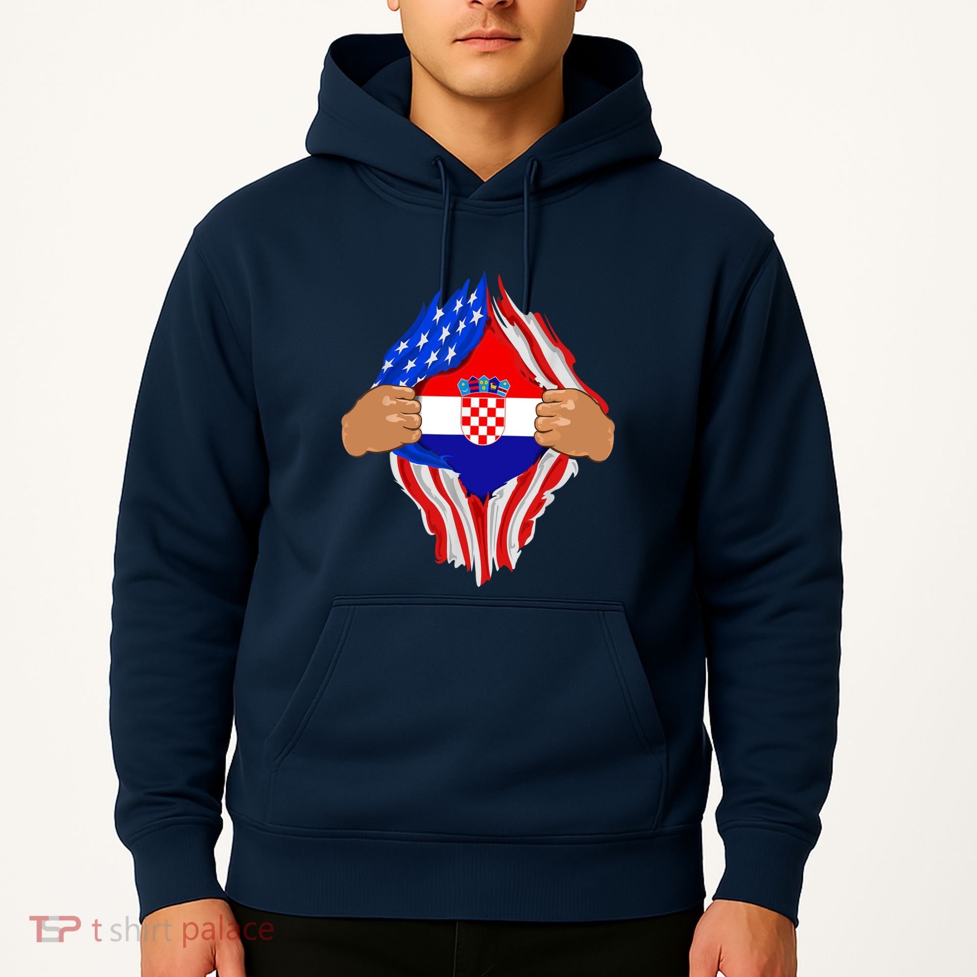 Croatian Blood Inside Me | Croatia Flag Gift Hoodie