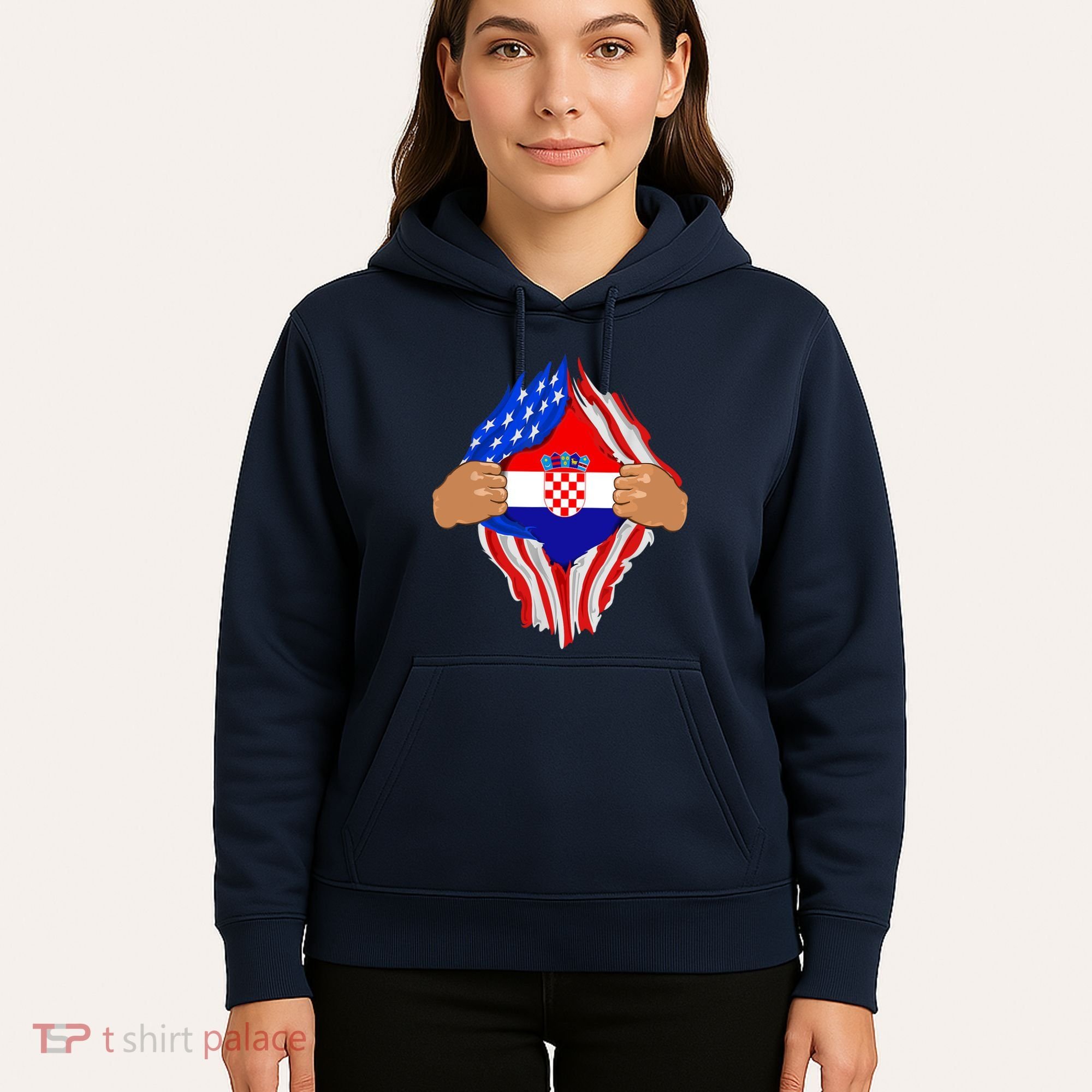 Croatian Blood Inside Me | Croatia Flag Gift Hoodie