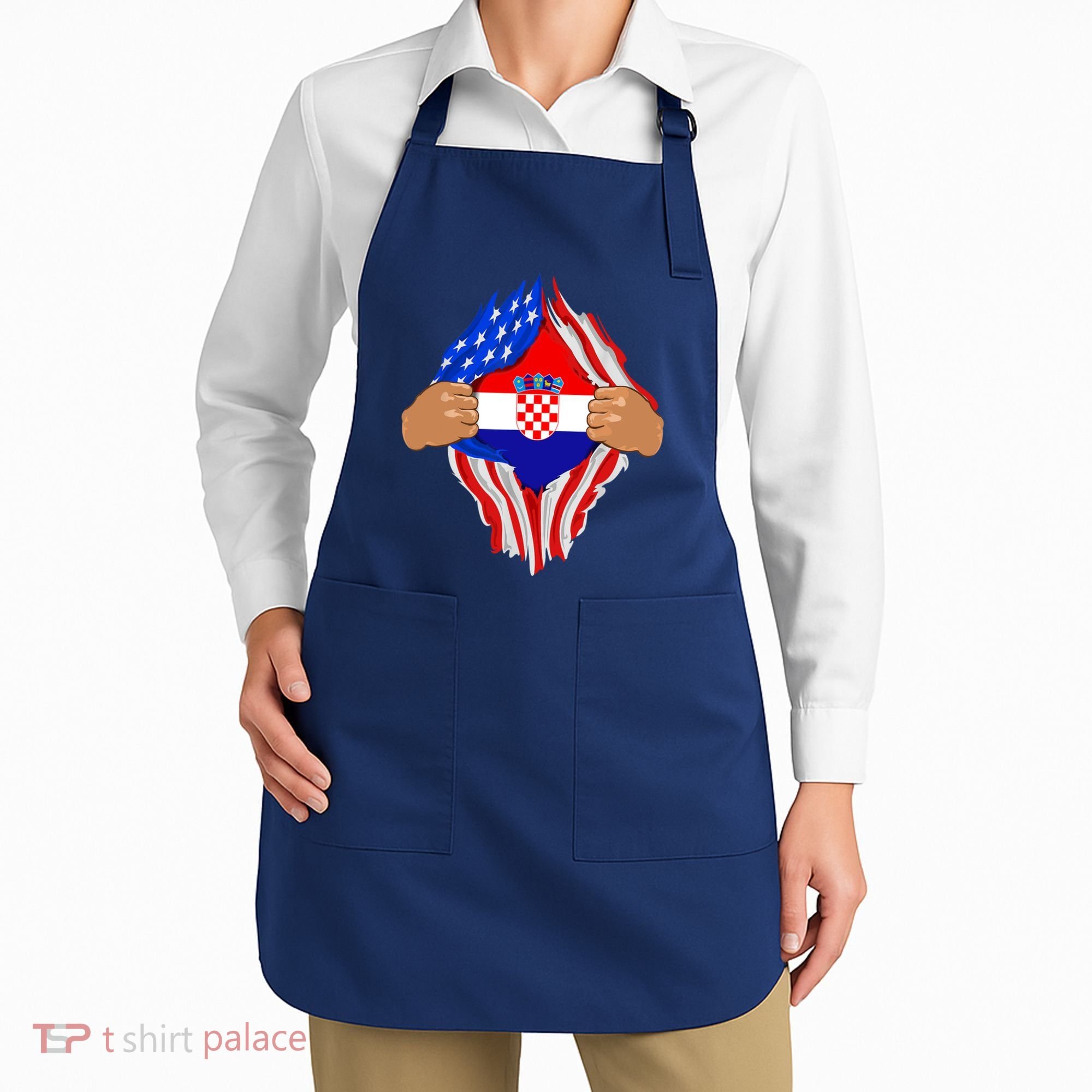 Croatian Blood Inside Me | Croatia Flag Gift Apron