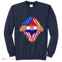 Croatian Blood Inside Me | Croatia Flag Gift Sweatshirt thumb 0
