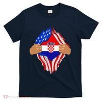 Croatian Blood Inside Me | Croatia Flag Gift T-Shirt thumb 0