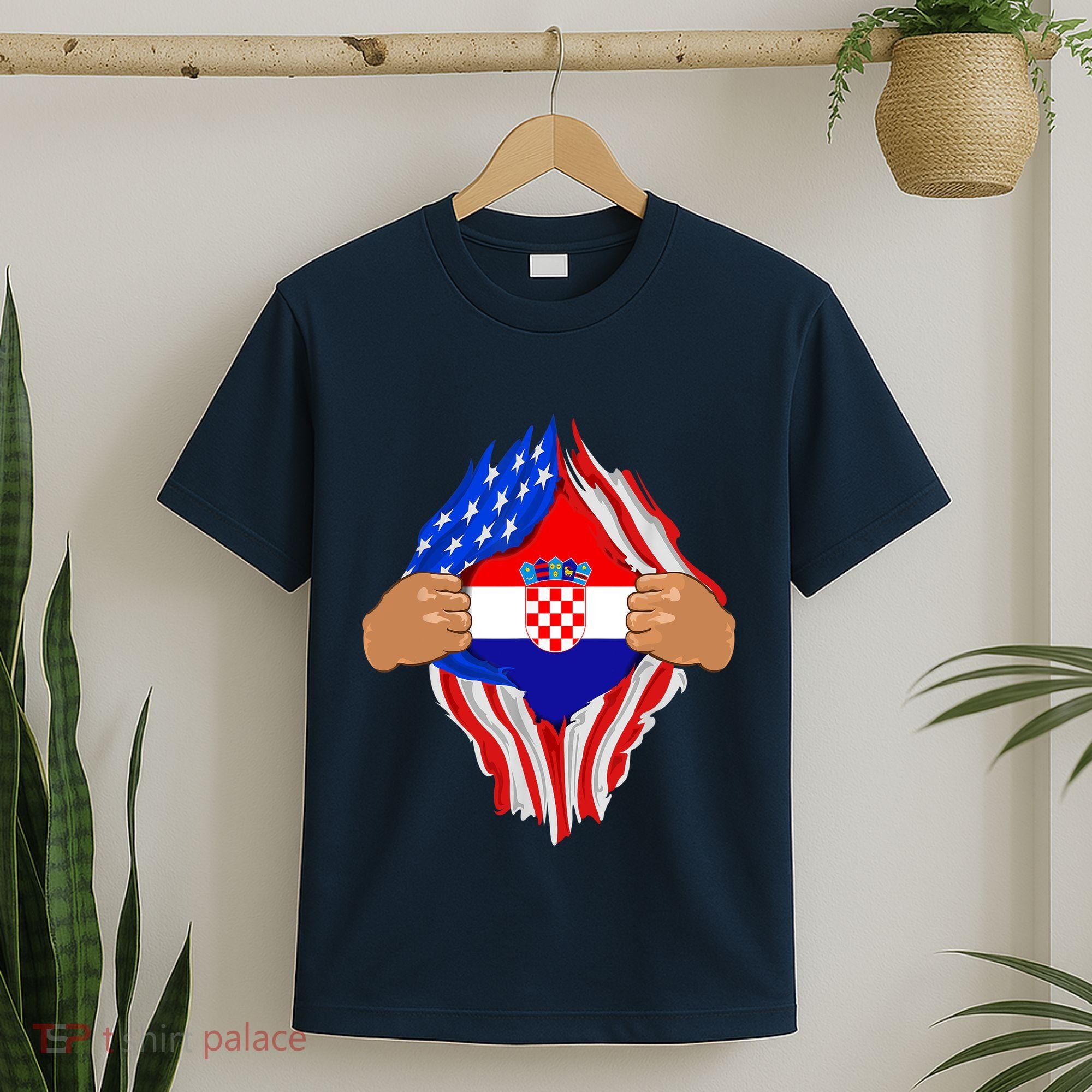 Croatian Blood Inside Me | Croatia Flag Gift T-Shirt