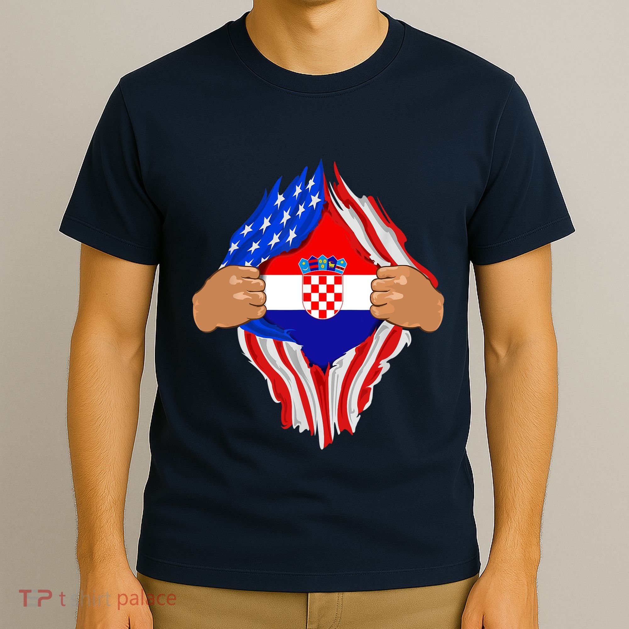 Croatian Blood Inside Me | Croatia Flag Gift T-Shirt