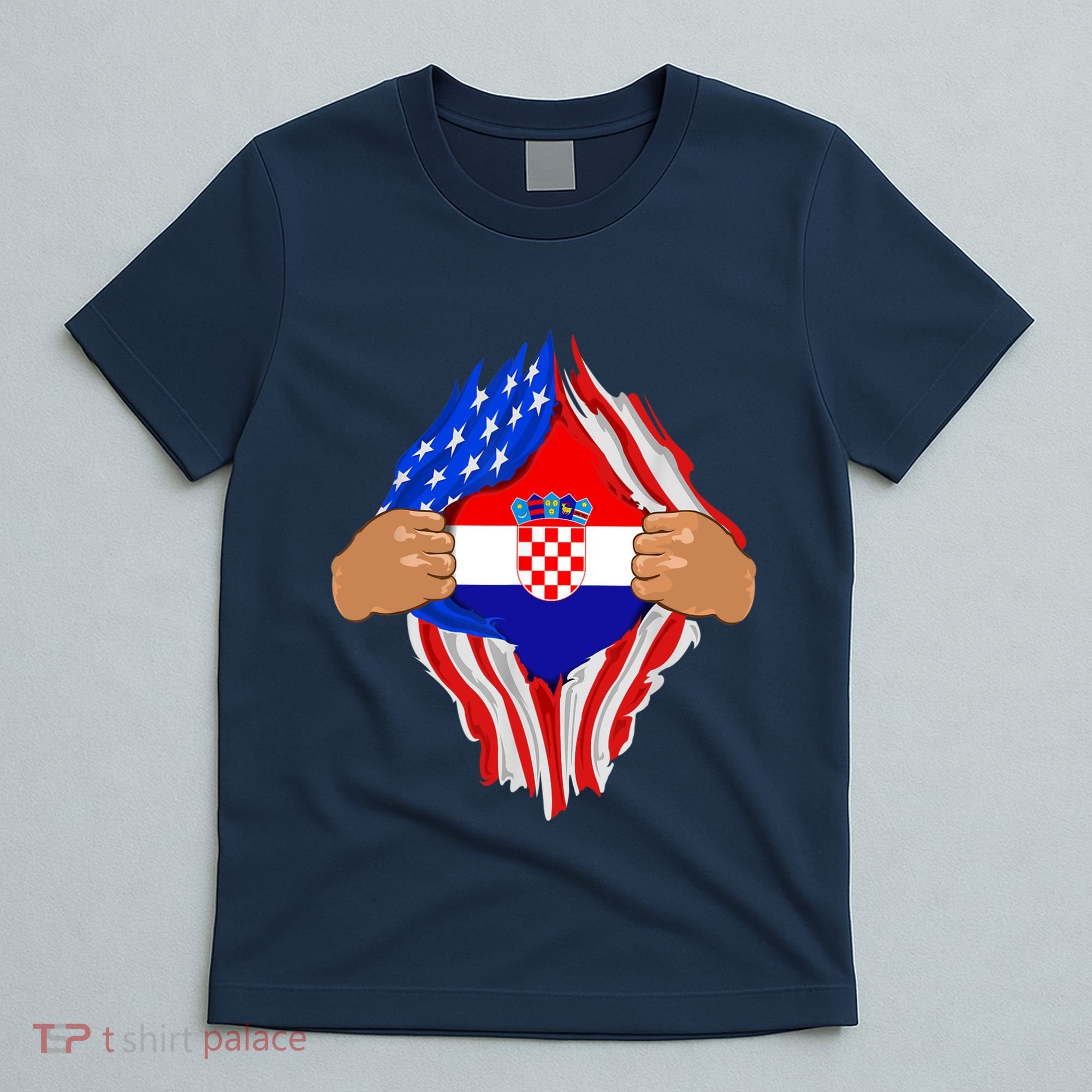 Croatian Blood Inside Me | Croatia Flag Gift T-Shirt