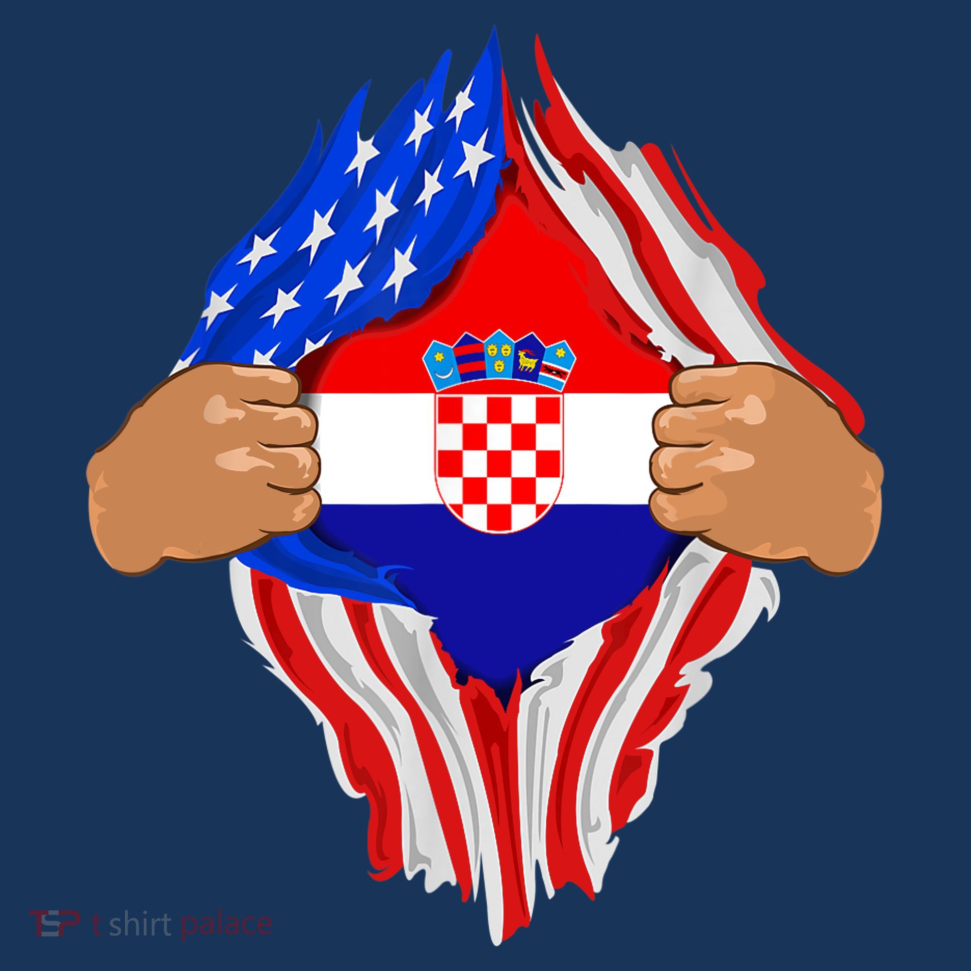 Croatian Blood Inside Me | Croatia Flag Gift Women's Hoodie