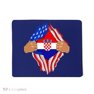 Croatian Blood Inside Me | Croatia Flag Gift Mousepad
