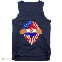 Croatian Blood Inside Me | Croatia Flag Gift Tank Top thumb 0