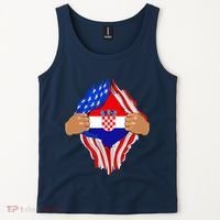 Croatian Blood Inside Me | Croatia Flag Gift Tank Top thumb 2