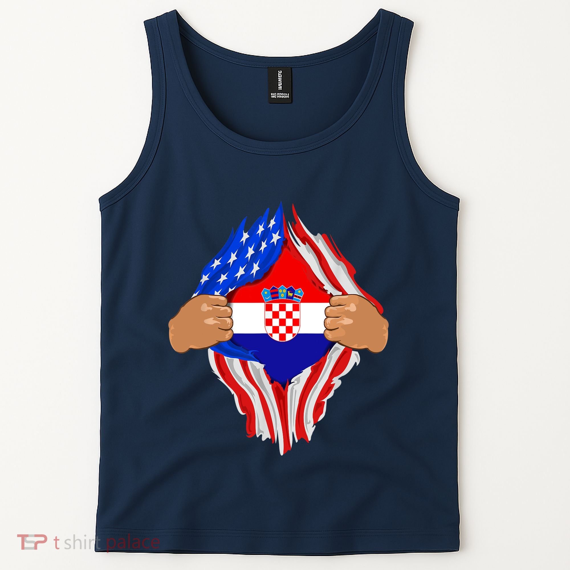 Croatian Blood Inside Me | Croatia Flag Gift Tank Top