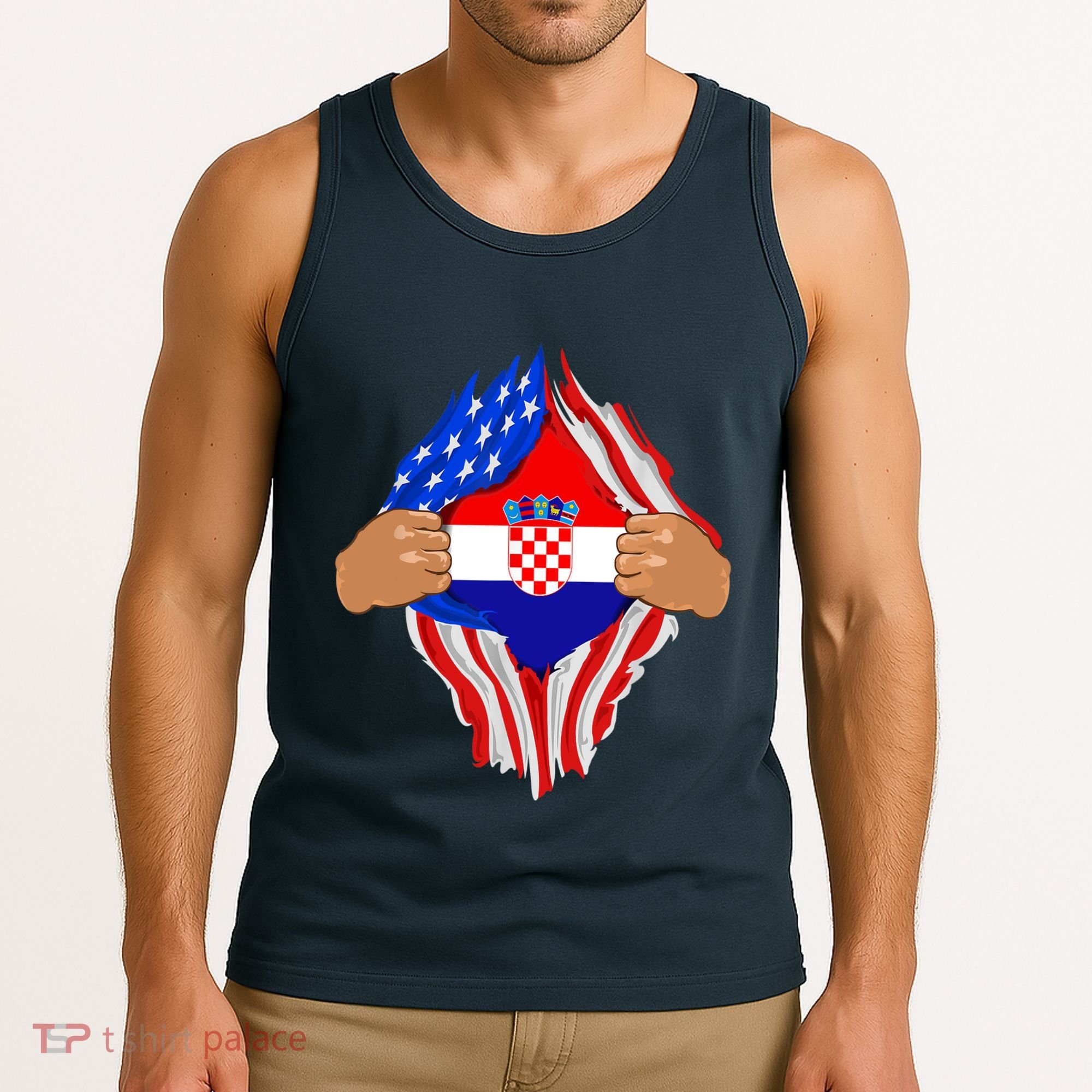 Croatian Blood Inside Me | Croatia Flag Gift Tank Top