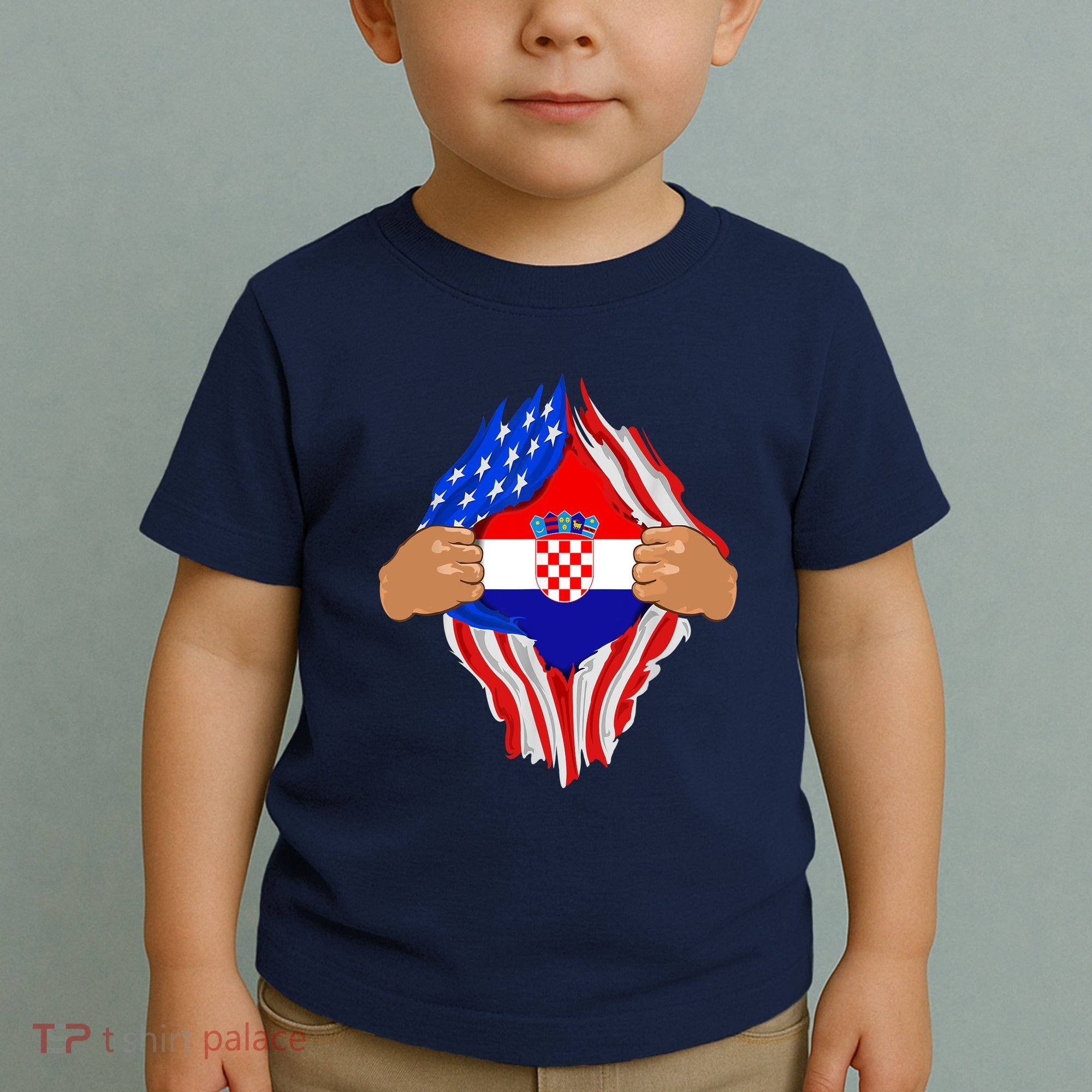 Croatian Blood Inside Me | Croatia Flag Gift Toddler T-Shirt
