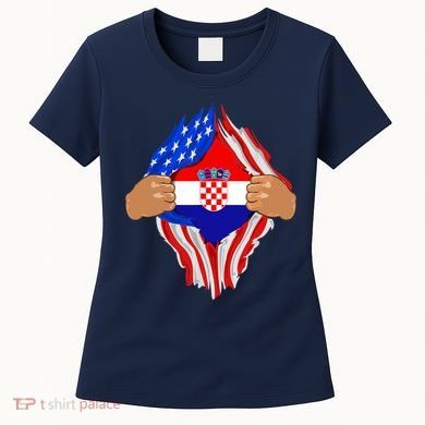 Croatian Blood Inside Me | Croatia Flag Gift Women's T-Shirt