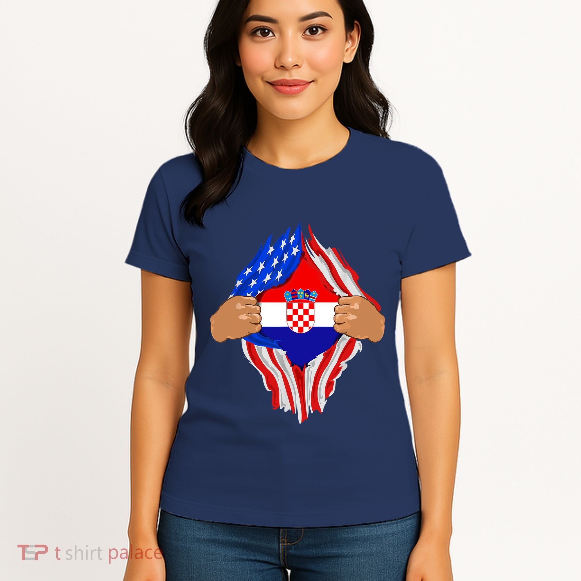 Croatian Blood Inside Me | Croatia Flag Gift Women's T-Shirt