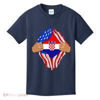 Croatian Blood Inside Me | Croatia Flag Gift Kids T-Shirt thumb 0